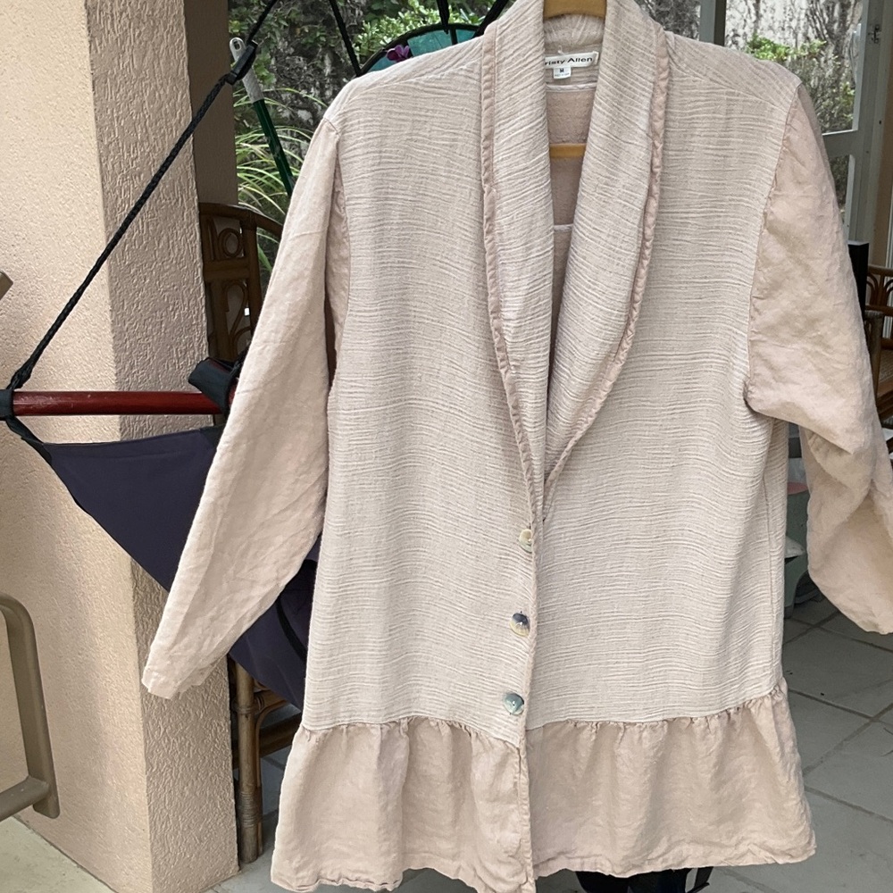 Christy Allen 2 piece cotton linen dress